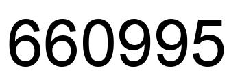 Número 660995 imagen negro
