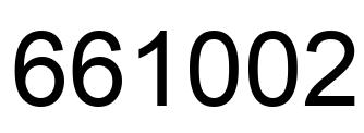 Número 661002 imagen negro