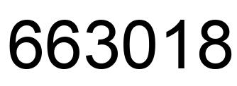 Number 663018 black image