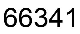 Número 66341 imagen negro