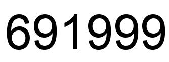 Número 691999 imagen negro