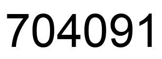 Número 704091 imagen negro