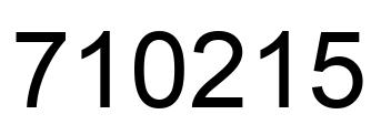 Number 710215 black image