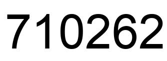Número 710262 imagen negro