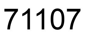 Número 71107 imagen negro