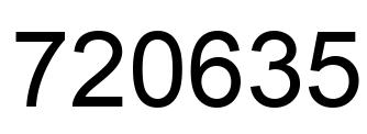 Número 720635 imagen negro