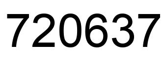 Número 720637 imagen negro