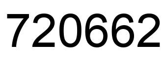 Número 720662 imagen negro
