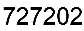 Número 727202 imagen negro