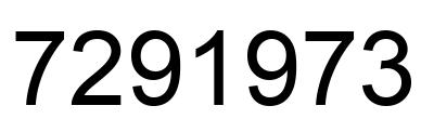 Number 7291973 black image