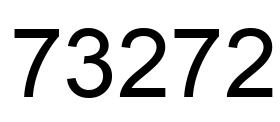 Number 73272 black image