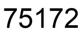 Número 75172 imagen negro