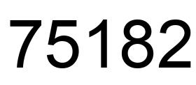 Number 75182 black image