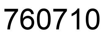 Number 760710 black image