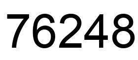 Número 76248 imagen negro