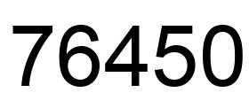 Número 76450 imagen negro