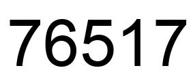 Número 76517 imagen negro