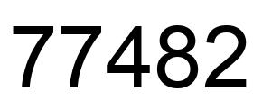 Número 77482 imagen negro