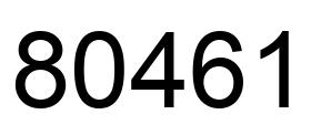 Número 80461 imagen negro