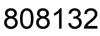 Número 808132 imagen negro