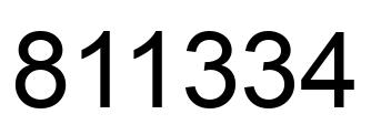 Número 811334 imagen negro