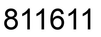 Número 811611 imagen negro