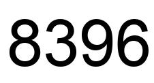 Number 8396 black image