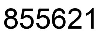 Number 855621 black image
