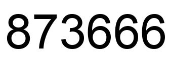 Número 873666 imagen negro