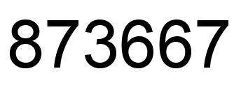 Número 873667 imagen negro