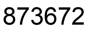 Número 873672 imagen negro