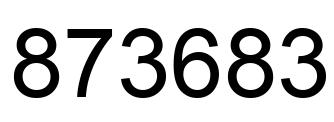 Número 873683 imagen negro