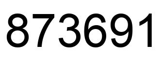 Número 873691 imagen negro