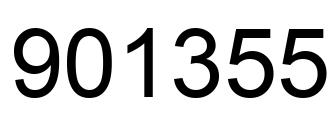 Number 901355 black image