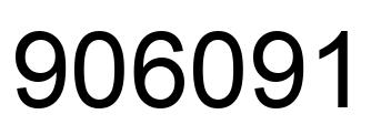 Number 906091 black image