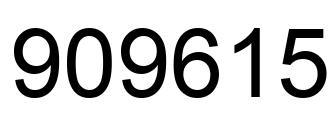 Number 909615 black image