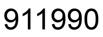 Número 911990 imagen negro