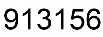 Number 913156 black image