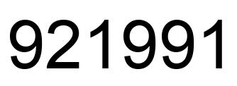 Number 921991 black image