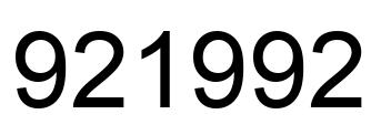 Número 921992 imagen negro