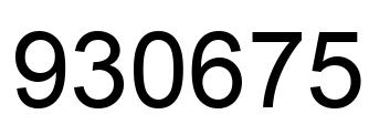 Número 930675 imagen negro