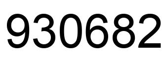 Número 930682 imagen negro