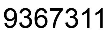 Número 9367311 imagen negro