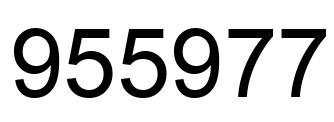 Número 955977 imagen negro