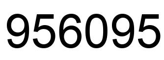 Number 956095 black image