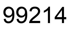 Número 99214 imagen negro
