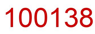 Number 100138 red image