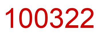 Number 100322 red image