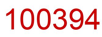 Número 100394 imagen rojo