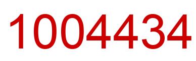 Number 1004434 red image